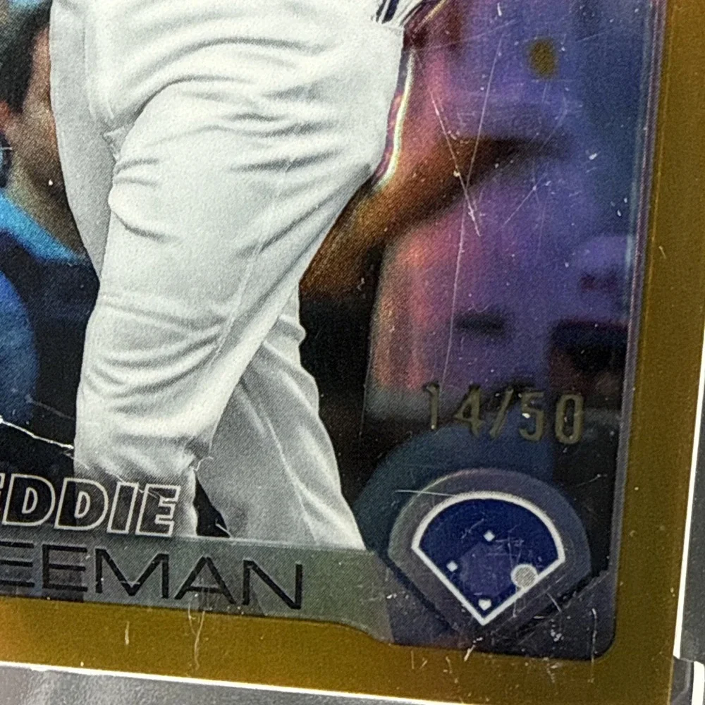2025 Topps Chrome Update Freddie Freeman Gold Refractor /50